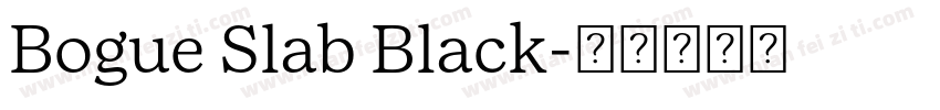 Bogue Slab Black字体转换